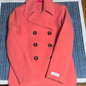 NWT Calvin Klein Wool Women's Coral Peacoat Size 2